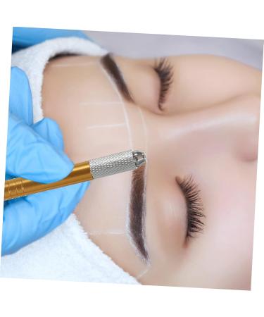 Healeved 5pcs Tattooing Brow Pen Eyebrow Pen Dual End Microblading Pen Tattooing Eyebrow Pen 0.8x0.8x12.1cmx5pcs Goldenx5pcs - Buy Online on GoSupps.com