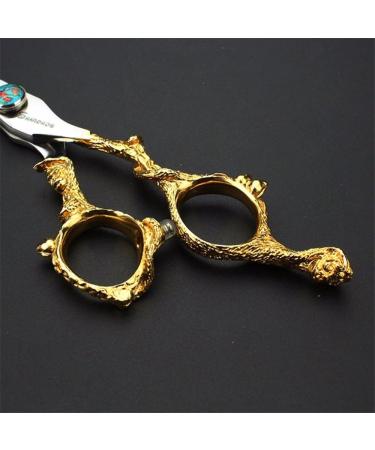 Hair Cutting Scissors Shears 6 Inch Golden Hair Scissors Japanese 440c Stainless Hairdressing Scissors Shears Barber Thinning Scissors Hairdresser Haircut (Color : 6 inch Cutting) - Buy Online on GoSupps.com