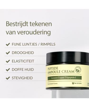 PFD CO LTD Mizon Peptide Ampoule Cream 50 ml Hydraterende peptidencr me - Buy Online on GoSupps.com