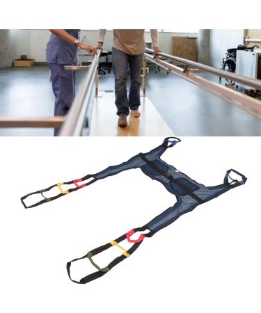 Patient Lift Sling Toileting Sling Padded Nylon Patient Lift Transfer Aid for Standing Walking Training Dark Blue Mesh H Shaped for Bariatric Nursing - Buy Online on GoSupps.com
