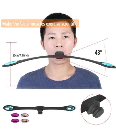 Facial Fitness Tool | Anti-Wrinkle Face Toning & Cheek Exerciser | Black Mouth Muscle Trainer - Buy Online on GoSupps.com