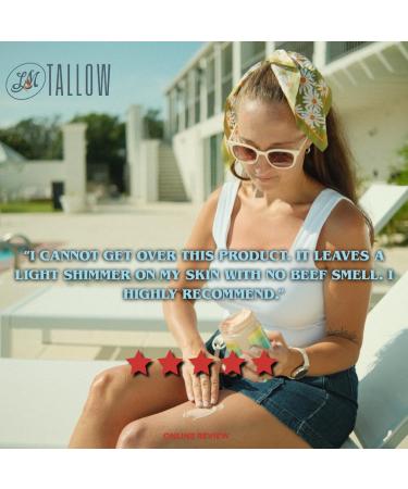 Luminous Bronze Whipped Tallow Moisturizer - 9oz Moisturizing All Natural Bronzing Body Butter with Mica - Buy Online on GoSupps.com