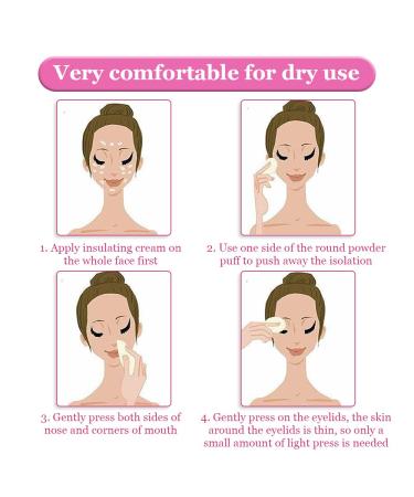 Triangle Powder Puff Mini Face Makeup Sponge Soft Washable Velvet Puff for Flawless Finish (2pcs White) - Best for All Skin Types - Buy Online on GoSupps.com