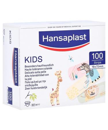 Hansaplast Kids Univeral Strips 525 g Coloured 100 pieces 100 pieces (1 pack)