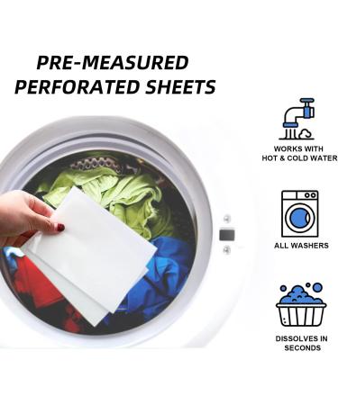 Eco-Friendly Laundry Detergent Sheets - Fresh Linen 60 Loads Travel & Apartment Friendly Biodegradable & Plastic-Free - Buy Online on GoSupps.com