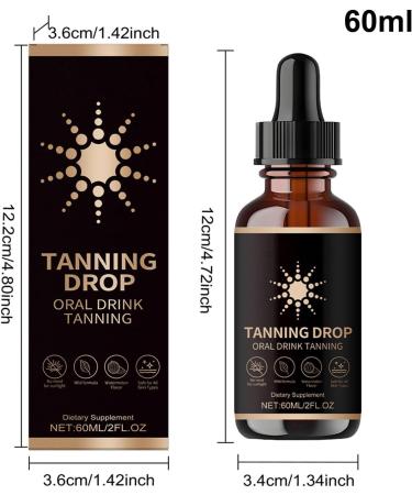 Sunless Self Tanning Drops Gradual Tan Moisturizing Lotion 60ml Lasting Concealer for Any Skin Type No Scratch Effect for Weddings Beach Summer Outdoor - Buy Online on GoSupps.com