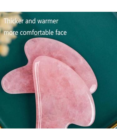 8.2cm Gua Sha Facial Tool - Natural Pink Crystal Scraping Board for Spa & Beauty | Universal Scraping Massage Tool for Face Eyes Neck Body - Buy Online on GoSupps.com