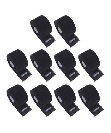 Bandes de Cou Jetables en Papier Extensible Noir 10 Pi ces Protection du Cou Professionnelle pour Coiffeur Doux Imperm able et lastique Usage Salon Coiffure et Barbier