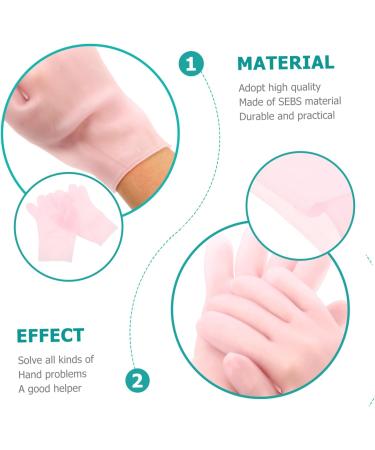 minkissy 2 Pairs Moisturizing Gloves Womens Mittens Essential Oil Glove Anti- Drying Beauty Mitten Moisturizing Mittens Gloves White Cotton Gloves Gel Pink Sebs Anti-Crack - Buy Online on GoSupps.com
