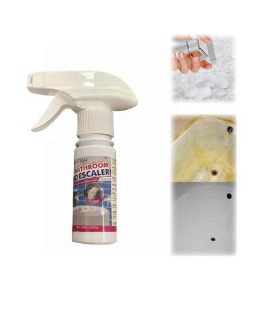 Bathroom Descaler Bathroom Shower Glass Door Cleaner Stubborn Stains Cleaner Powerful Descaling Cleaning Agent for Bathroom Toilet Bath Shower Glass Sink Tub Cleaner (1pc)