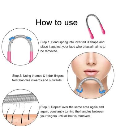 Face Epilator - 2 Piece Manual Hair Removal Tool for Effortless Facial Hair Removal - Buy Online on GoSupps.com