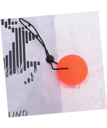 Solustrie Finger Handle Squeeze Ball - Wrist Exercise & Strength Training Toy - 5.3cm Orange Fitness Device - Buy Online on GoSupps.com