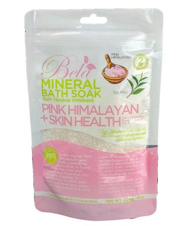 Bela Bath & Beauty  Bela Mineral Bath Soaks  Pink Himalayan Salt + Skin Health  With Essential Oils  8 oz Pouch