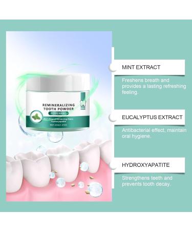 Minty Fresh Breath Tooth Powder - Daily Oral Care for Deep Cleaning Stain Removal & Long-Lasting Freshness(3PCS) 1 Count (Pack of 1) - Buy Online on GoSupps.com
