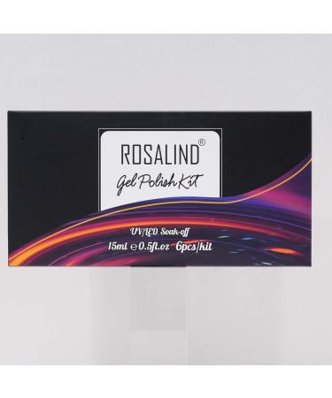Rosalind Gellack UV Hybrid Nail Polish Set - 6 Semi-Permanent Shellac Colors | 15ml Gel Kit for Durable Summer Nails - Buy Online on GoSupps.com