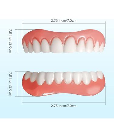 6 PCS Fake Teeth Dentures Veneers for Men and Women - Natural and Comfortable Dental Restoration for Temporary Smile Enhancement - Buy Online on GoSupps.com