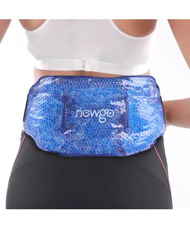 NEWGO Ice Pack for Back Pain Relief, Hot Cold Therapy Ice Packs for Lower Back Injuries, Sciatic Nerve, Tailbone Pain Relief - Blue Blue-1pack