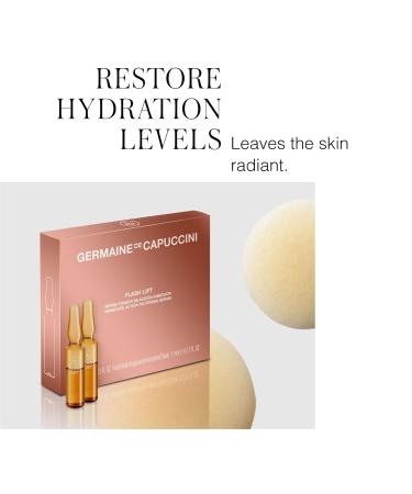 GERMAINE DE CAPUCCINI Flash Lift Vial - Fast Lifting Face Serum Ampoules | Minimizes Fatigue Lines & Wrinkles - Set of 5 x 1ml - Buy Online on GoSupps.com