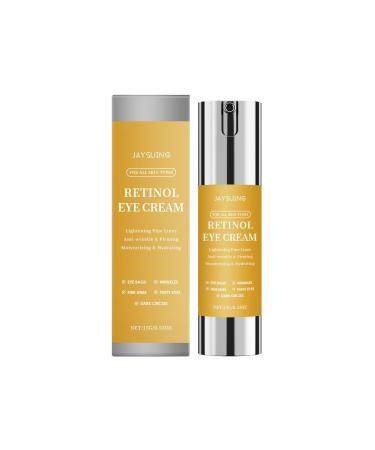 Retinol & Hyaluronic Acid Eye Cream Anti-Wrinkle & Firming Treatment for Dark Circles and Fine Lines Hydrating Formula for All Skin Types 0.53 Oz