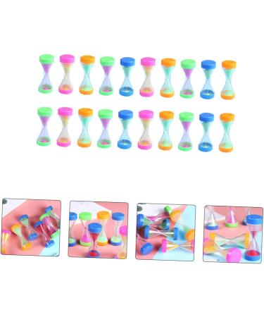 Bestonzon 120 PTH Mini Sand Clock - Miniature Hourglass Countdown Timer for Kitchen Office & School - 6 Colorful Pieces (6.7x2.8cm) - Buy Online on GoSupps.com