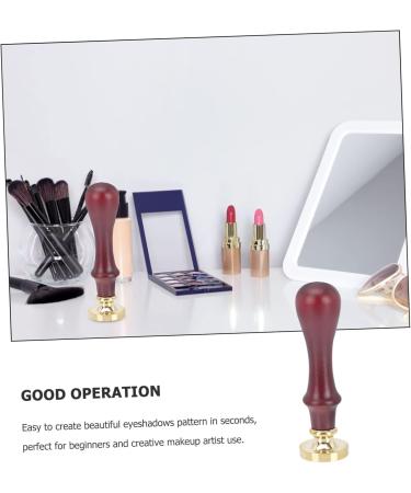 MUSISALY 3 Pcs Dispensing Plate Tool Espresso Hand Tamper Pressing Seal Mold Eye Makeup Tool Wooden Handle - Buy Online on GoSupps.com