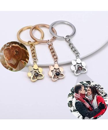 Personalized Photo Projection Jewelry | Halen Chain Heart Keychain | Unique Gifts for Women & Girls - Buy Online on GoSupps.com