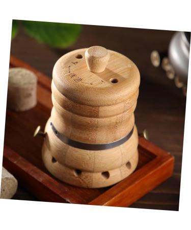 Frcolor Moxibustion Box Set - Khaki Moxa Stick Holder & Burner Vascular Tools for Whole Body Healing - Buy Online on GoSupps.com