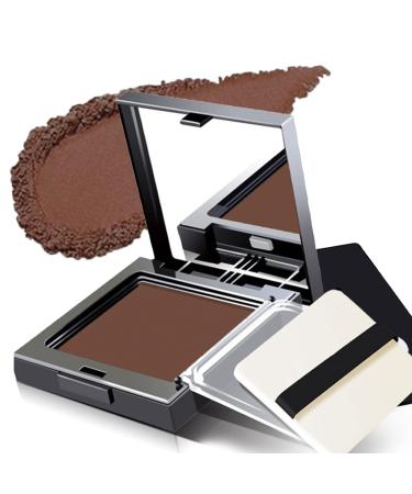 Instantly Hairline Shadow - Hairline Powder - Quick Cover Grey Hair in Hair Regrowth Treatments - Windproof Sweatproof Hair Touch-Up for Root Concealer - Long Lasting with Mirror & Puff (Light brown)