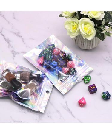 100pcs Holographic Mylar Bags 4x6 Inch - Resealable Foil Zip Lock Pouches for Candy, Jewelry, Lash, Lip Gloss - Gift Packaging Baggies - Buy Online on GoSupps.com