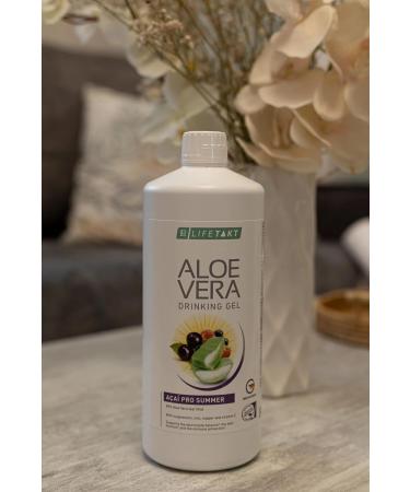LR Aloe Vera Lifetakt Acai Drinking Gel 1000 ml Aloe Vera Acai Berry Wellness Beverage Smooth Drink for Daily Use Set of 3 - Buy Online on GoSupps.com