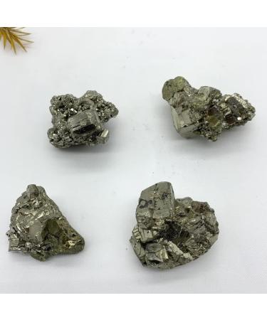 Crystal Natural Stone Raw Pyrite and Minerals Crystal Decoration Pyrite Irregular Crystals Rough Display Can be Used for ningxiao (Size : 2pcs) - Buy Online on GoSupps.com