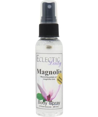 Magnolia Body Spray (Double Strength) 2 ounces Body Mist for Women with Clean Light & Gentle Fragrance Long Lasting Perfume with Comforting Scent for Men & Women Cologne with Soft Subtle Aroma 2 Fluid Ounces (Double Strength)