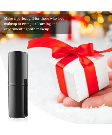 Falliny Retractable Kabuki Makeup Brush - Angled Travel Blush & Foundation Brush with Cover | Perfect for Powder Blush Bronzer Highlighter & Concealer - Compact Black Design for Easy Travel - Buy Online on GoSupps.com