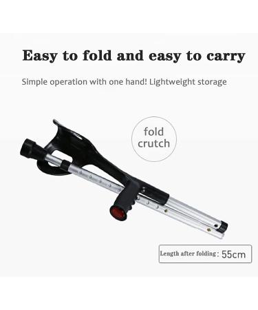 Forearm Crutches Adjustable Forearm Crutches 10 Speed Comfort Handle Lightweight Adjustable Ground Height 92Cm-117Cm Foldable Stretch Adul - Buy Online on GoSupps.com