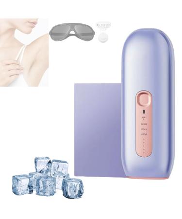 Hair removal device with ice cooling contact hair removal with ice cooling system permanent and painless hair removal device