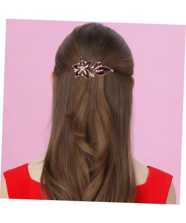 FRCOLOR Banana Hair Clips for Women Metal Hair Barrettes Vintage Rhinestone Hair Barrettes Womens Hair Accessories Crystal Hair Barrettes Beak Clips Red Spring Clip Rhinestones - Buy Online on GoSupps.com