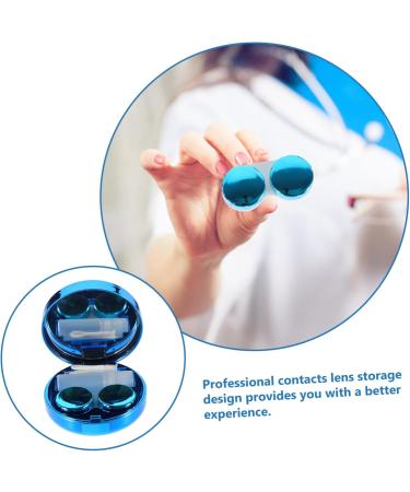 Buy Solustre Colored Contact Lenses & Transparent Case - Mirror Film Plastic Organizer for Travel & Storage - Buy Online on GoSupps.com