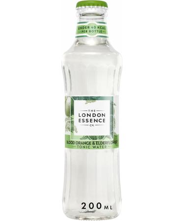 The London Essence Co. Eau tonique orange sanguine et fleur de sureau 24 bouteilles de 200 ml - Buy Online on GoSupps.com