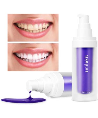 2-Pack Purple Toothpaste for Effective Tooth Whitening | Stain Removal & Protection | Boosts Whitening & Reduces Sensitivity - Buy Online on GoSupps.com