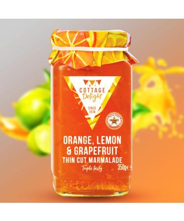 Cottage Delight Jam Pick N Mix - Create Custom Jam Combo with 15+ Flavours | Blood Orange Classic Breakfast Classic Orange Fruity Blackberry | 3 Pack - Perfect Jam Gift Set for Jam Lovers - Buy Online on GoSupps.com