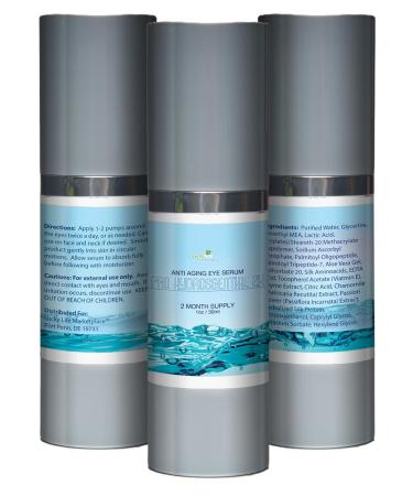 Pro Hydrossential 2x Serum - Anti-Aging Eye Serum for Dark Circles Puffy Eyes & Wrinkles - Vitamin C & Lactic Acid for Youthful Skin - Buy Online on GoSupps.com