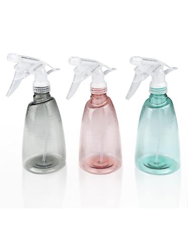 Gvolatee 3 Pack atomizer Spray bottle 500 ml refillable spray bottles empty transparent spray bottle plastic sprays plants professional water spray bottle for flowers hair cleaning mixed colors - Buy Online on GoSupps.com