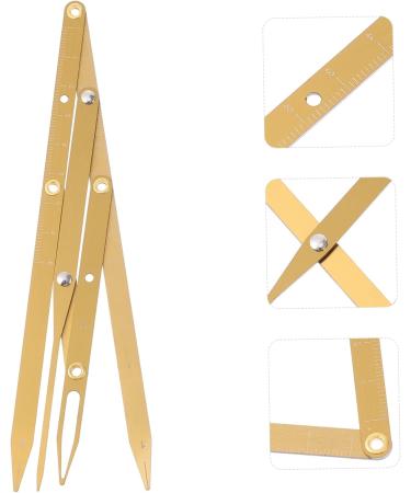 NOLITOY Eyebrow Scale Lady Tools Make up Kit Gauge Ruler Eyebrow Measurement Tool Miss Mini Supplies 1 count (Pack of 1) Golden - Buy Online on GoSupps.com