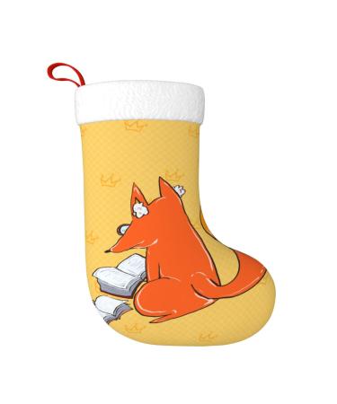 YYHHAOFA Sunflower Seeds and Foxes Christmas Decorative Stockings : Soft Light and Tactile Suitable for Christmas Halloween