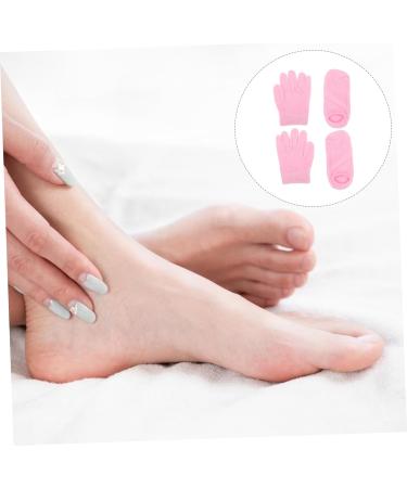 FRCOLOR 4 Pairs Gel Care Kit Grooming Gloves Hand Healing Man Suit Hand Softening Protective Gloves Small Cotton Gloves Hand Gloves Men Suit Sock Pink Yarn Women's Moisturizing - Buy Online on GoSupps.com