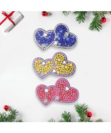 ARVALOLET Handmade Diamond Hair Accessories - 3 Pieces Leaf Flower Butterfly Heart Dragonfly DIY Accessories FJ020 - Buy Online on GoSupps.com