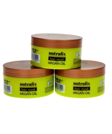 Bamboo Panda 3x Nutrafix Argan oil hair mask for damaged dry hair soft and silky hair growth 3x150ml