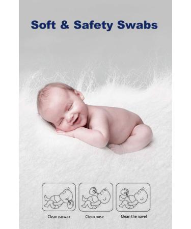 224pc Baby Safety Cotton Swabs - Chemical-Free Qtips for Babies & Adults - Buy Online on GoSupps.com