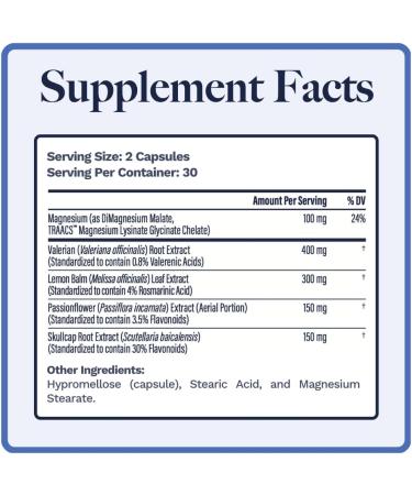 Utzy Naturals Fall Asleep | Natural Herbal Sleep Aid with Valerian Passionflower Skullcap & Lemonbalm | 60 Capsules - Buy Online on GoSupps.com