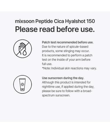 mixsoon Peptide Cica Hyalshot 150 - Firming, Soothing and Moisture-Boosting Ampoule Serum, Lightweight Formula for Radiant, Balanced Skin 50ml / 1.69 fl.oz. Korean Glass Skin Care 1.69 Fl Oz (Pack of 1) - Buy Online on GoSupps.com